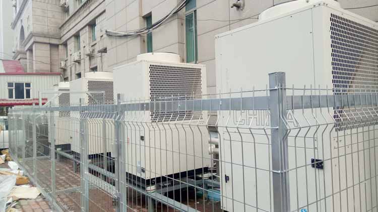 正旭空氣能熱泵泳池恒溫機(jī)組空氣能熱泵恒溫機(jī)組泳池?zé)岜庙椖堪咐龑嵟? alt=